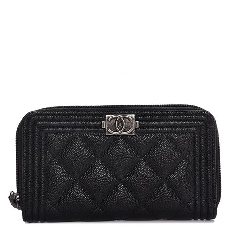 chanel the boy wallet|chanel boy zip around wallet.